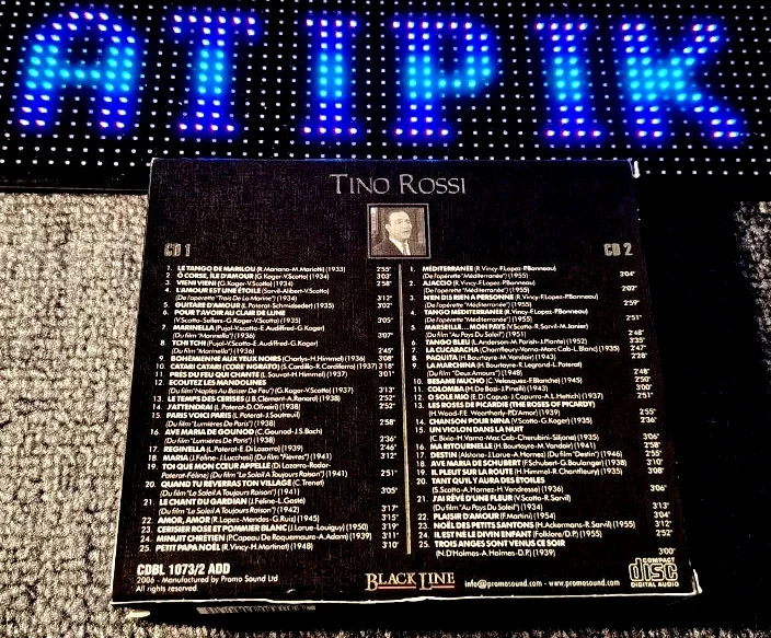 🎶 2 CD-set Tino Rossi – 100 Ans D'Amour – 50 Collector-nummers 🌹 – photo 2